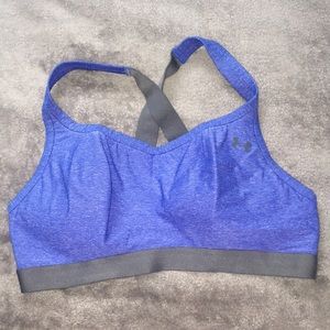 Blue & Gray under armour sports bra